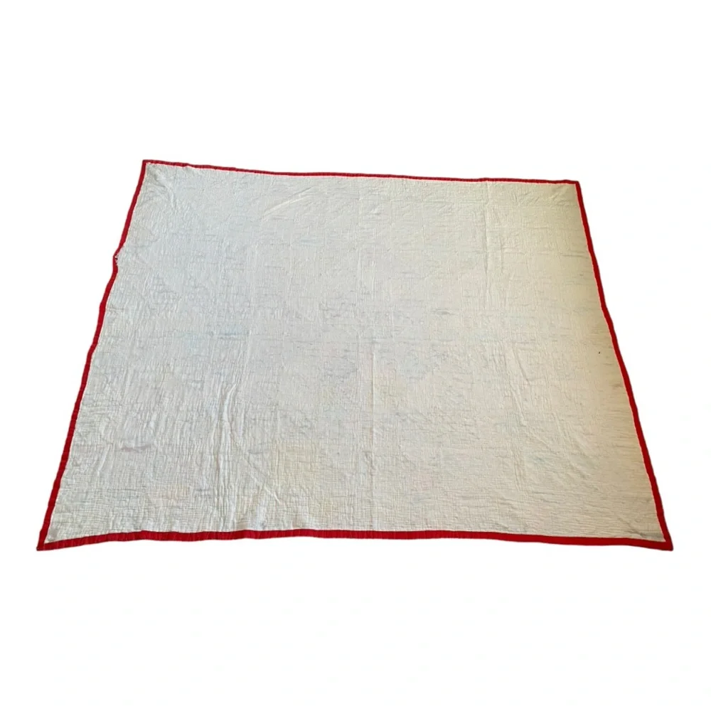 VTG HANDMADE PATCHWORK QUILT - Picture 12 of 14